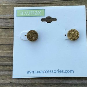 a.v.max Accessories Women Earrings Gold Tone Stud Dove Lever Back Fashion Jewelr